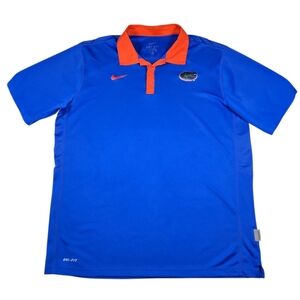 Nike Dri-Fit University Of Florida UF Florida Gators NCAA Performance Polo Sz XL